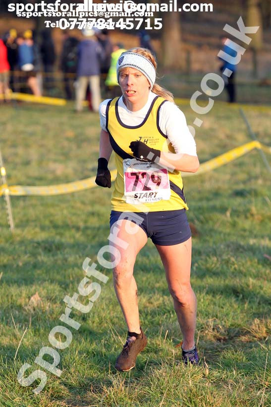 Senior womens cross country, 2019 North Eastern Cross Country Champs., Alnwick, Northumberland.  Photo: David T. Hewitson/Sports for All Pics